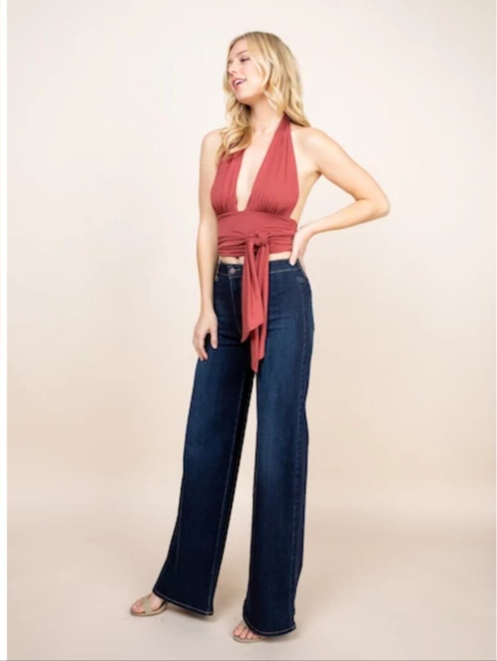 Halter Wrap Top